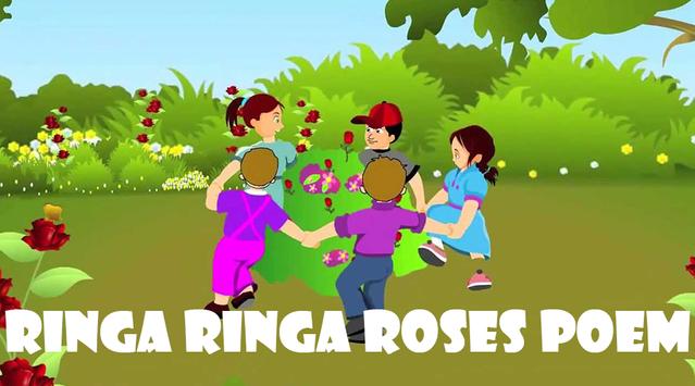 Ring A Ring A Roses Nursery Rhyme With Lyrics - Kids Songs - Popular Rhymes  For Toddlers
